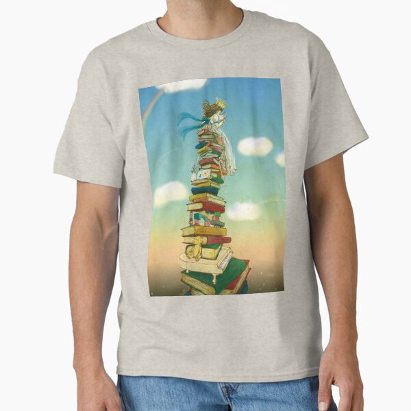 The Princess on top of booktower Classic T-Shirt