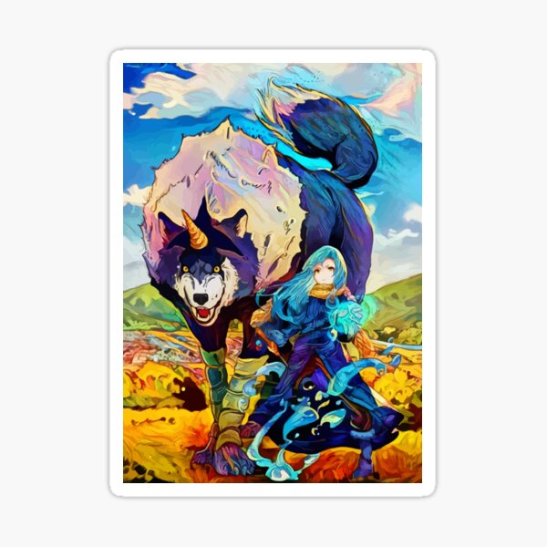 Colorful Doggo Sticker