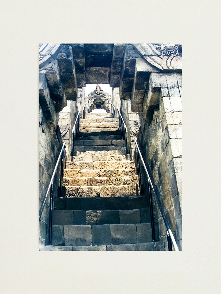 Thumbnail 1 of 3, Photographic Print, Borobudur - stairs to heaven designed and sold by steppeland.