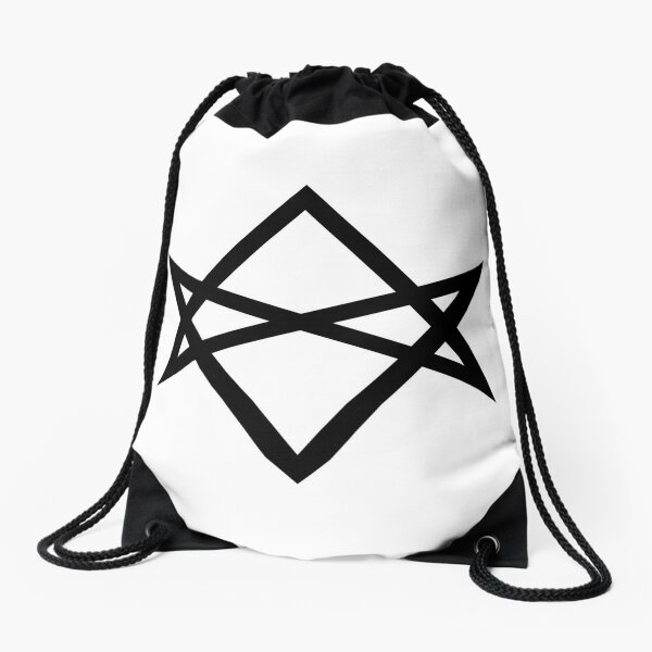 #Unicursal #Hexagram - #SixPointed #Star  Drawstring Bag