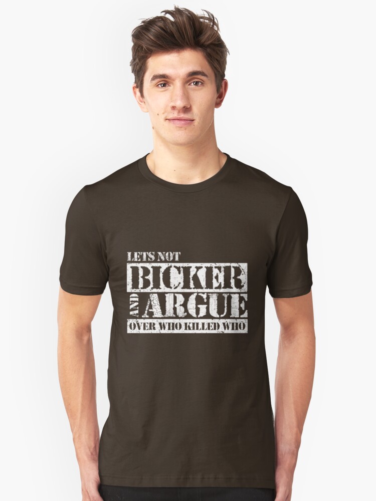Alternate view of Lets Not Bicker Slim Fit T-Shirt