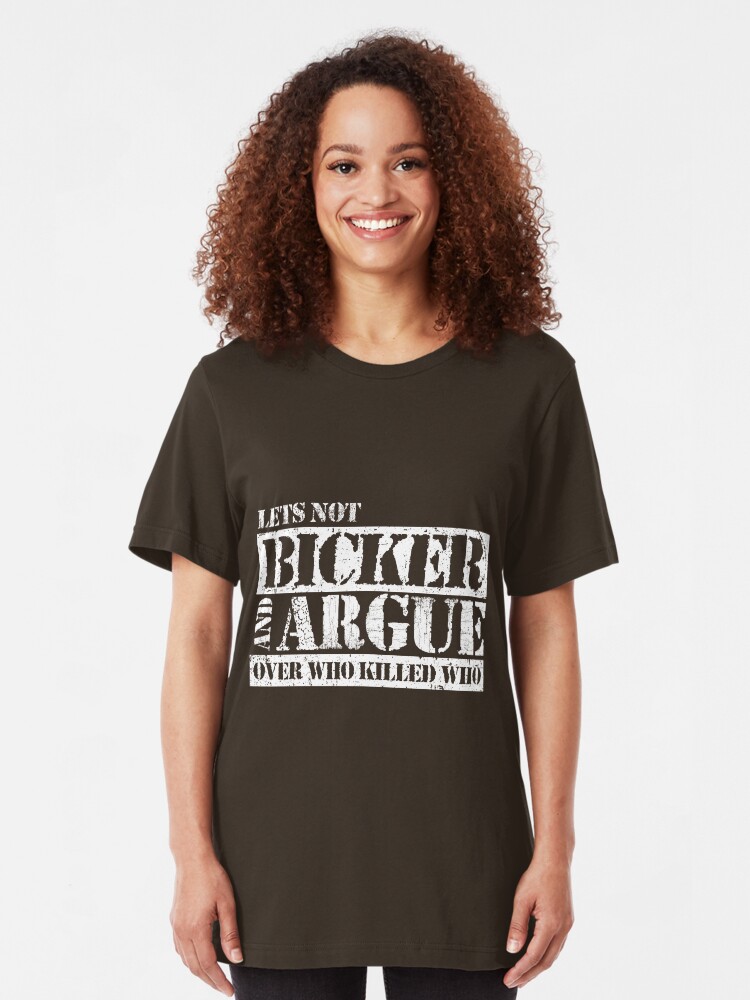 Alternate view of Lets Not Bicker Slim Fit T-Shirt