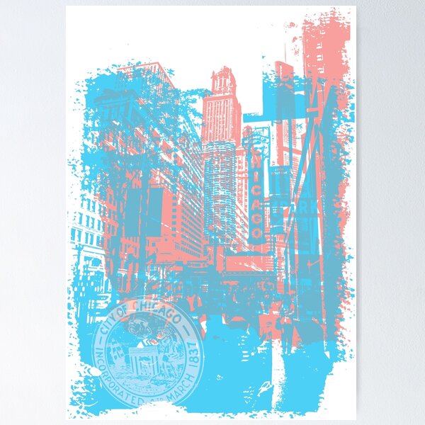 Item preview, Downtown Chicago Artwork designed and sold by squarelogo.