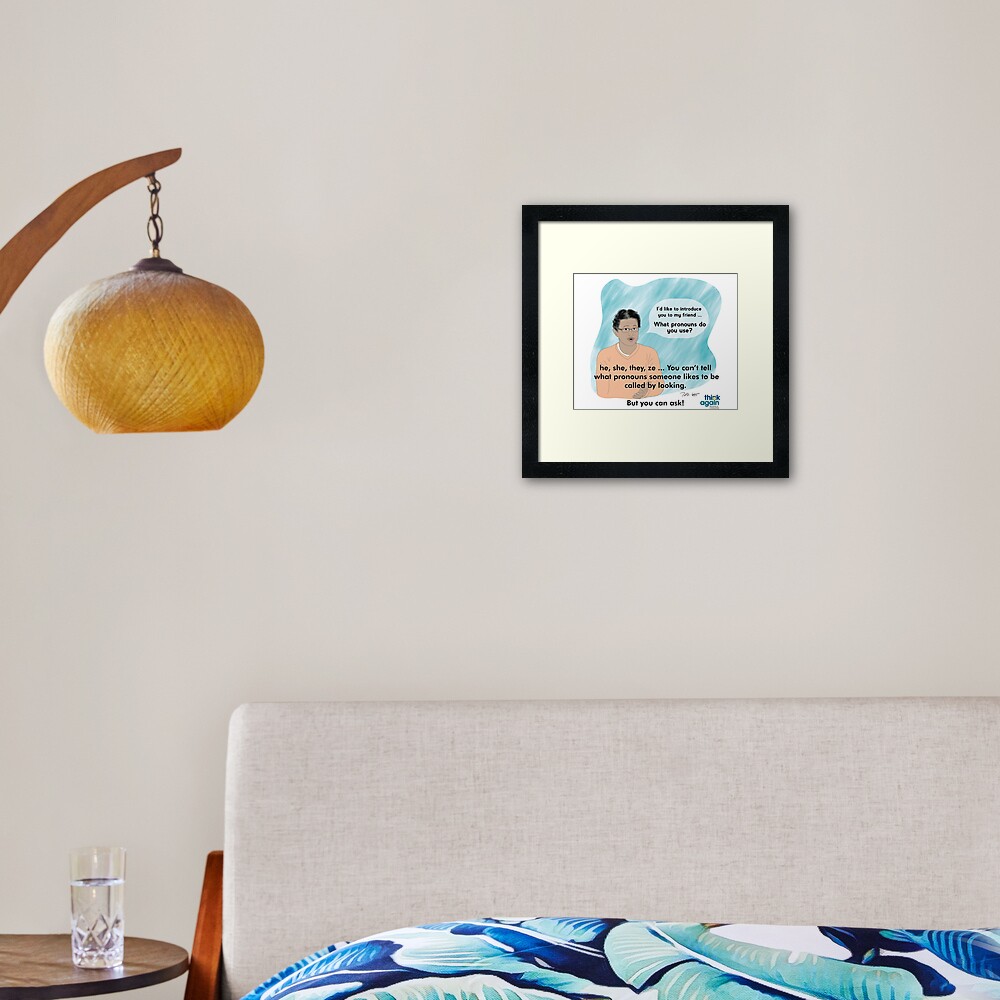 Item preview, Framed Art Print designed and sold by ThinkAgainTC.