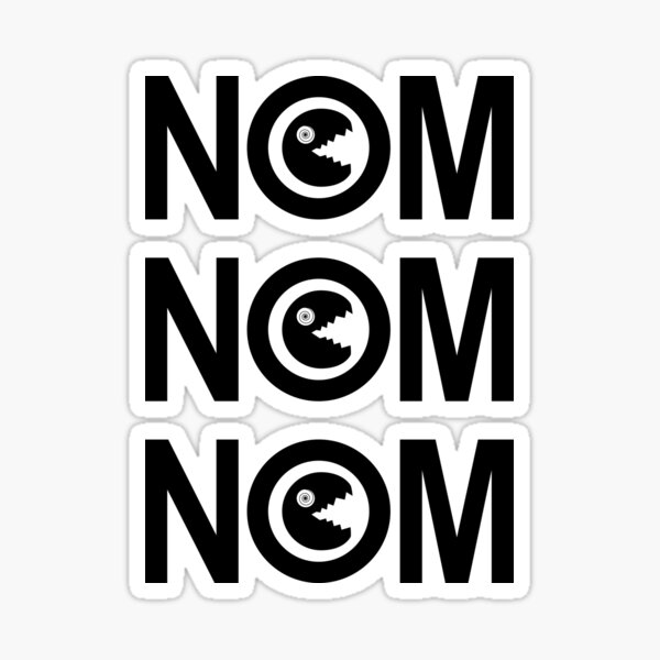 Artikel-Vorschau von Nom Nom Nom (SCHWARZ), designt und verkauft von Zethinova.