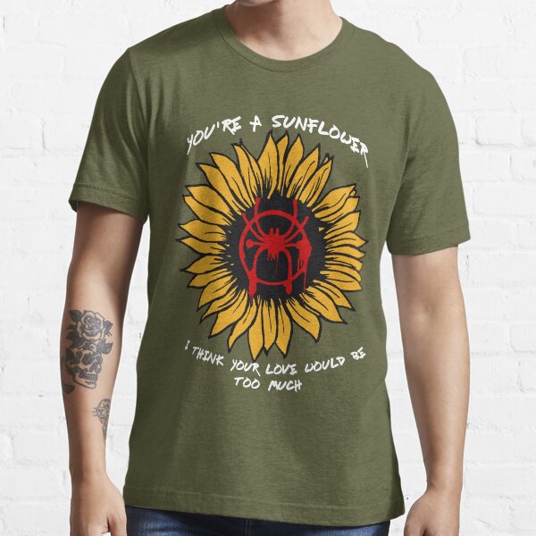 spiderman sunflower shirt