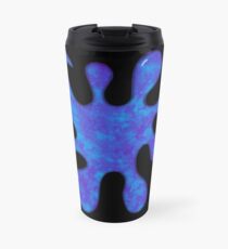 Taza de viaje Pintura Splat - Azul y Turquesa