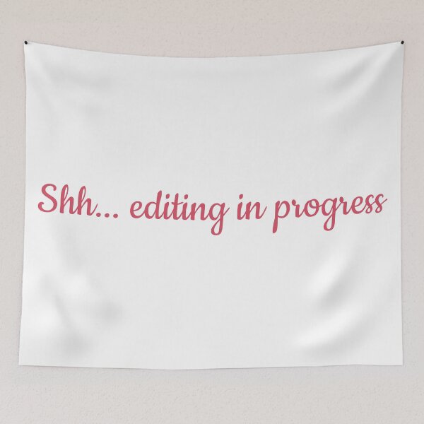 Item preview, Editing in Progress Pink designed and sold by TeaRoseWriter.