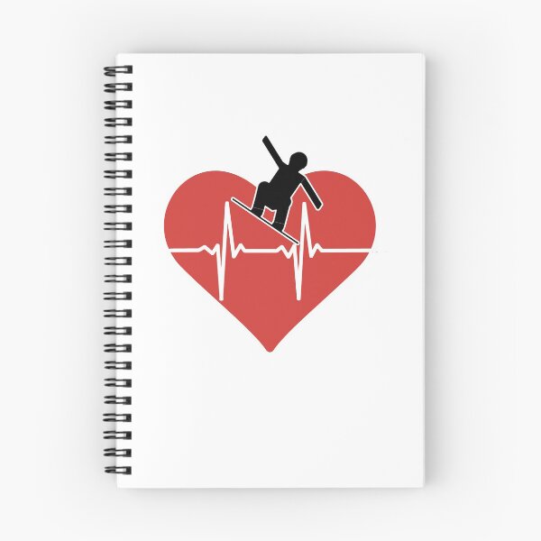Item preview, Cute Snowboarding product  Slopes Heart Beat  Sports Lover Gifts design designed and sold by stuch75.