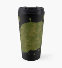 Taza de viaje Pintura Splat - Verde y Amarillo
