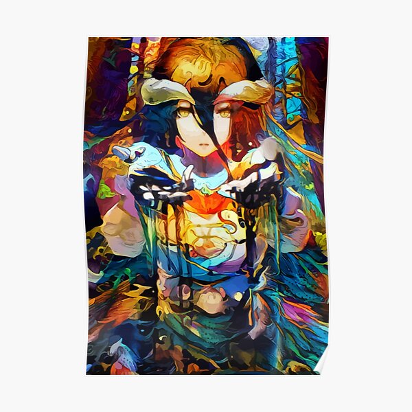 Colorful Jungle Waifu Poster