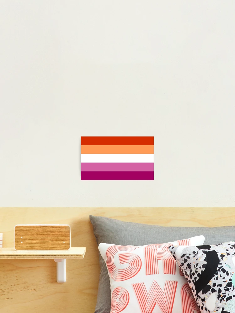 Lesbian Pride Flag (v.4) Photographic Print for Sale by