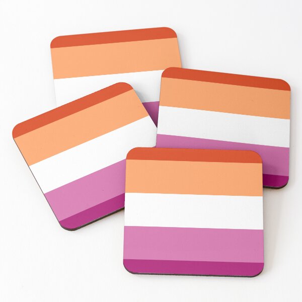 Item preview, Lesbian Pride Flag (v.4) designed and sold by porcupride.