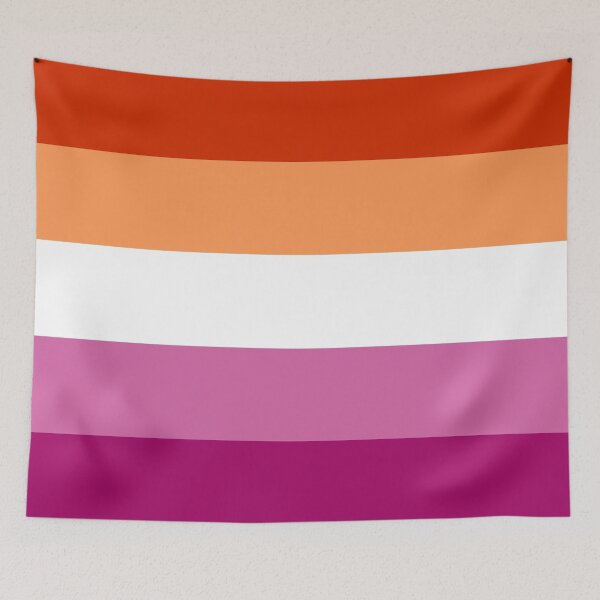 Item preview, Lesbian Pride Flag (v.4) designed and sold by porcupride.