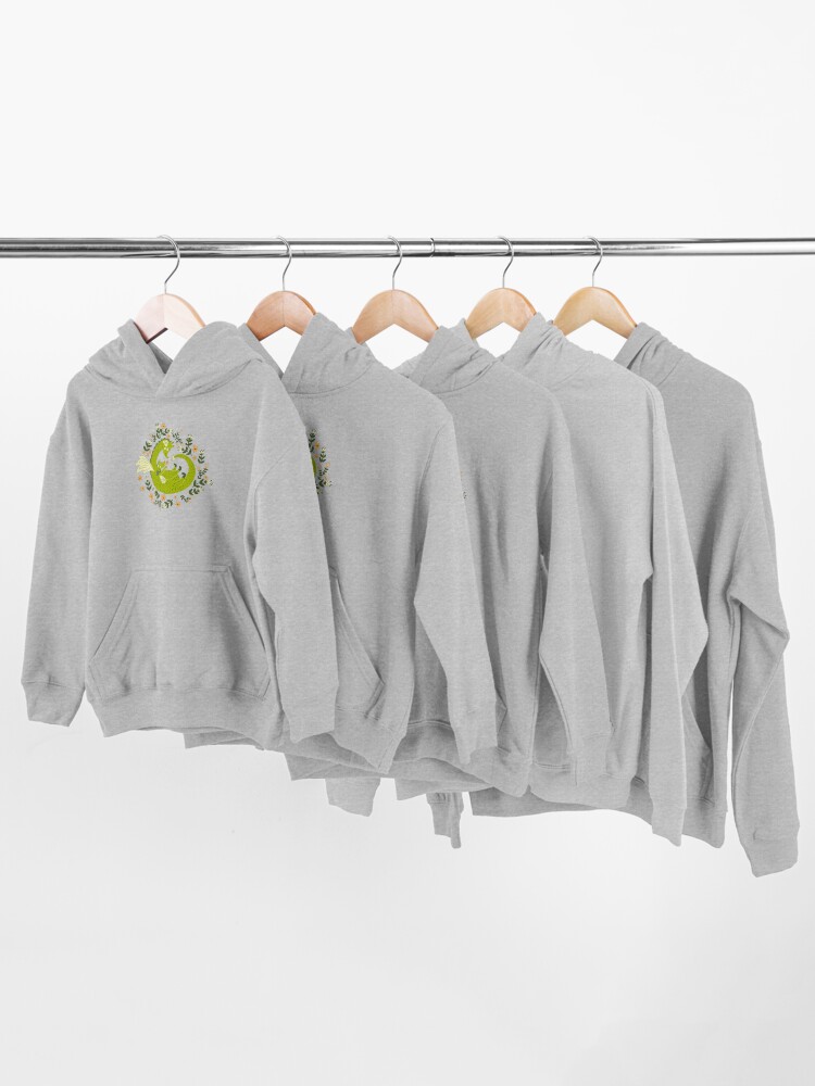 Alternate view of Mama and Baby Dragon Kids Pullover Hoodie