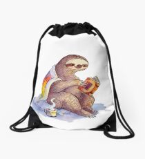 Cozy Sloth Drawstring Bag