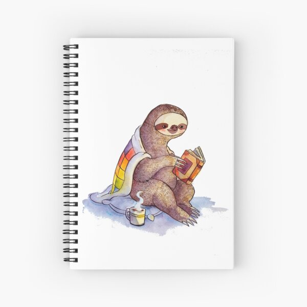 Cozy Sloth Spiral Notebook