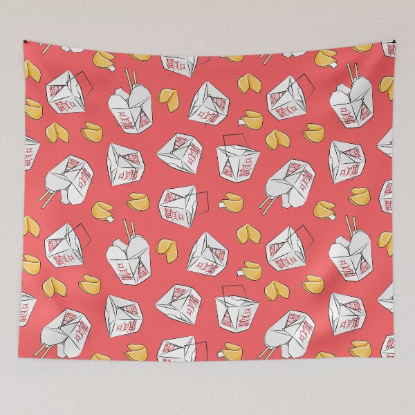 Item preview, Take Out Boxes - Chinese Food on red designed and sold by littlearrow.