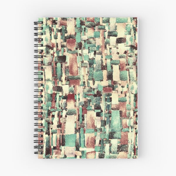 Item preview,  Abstract  aqua, cream and rust designed and sold by BessoChicca.