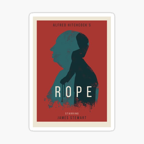 Alfred Hitchcock Rope Sticker