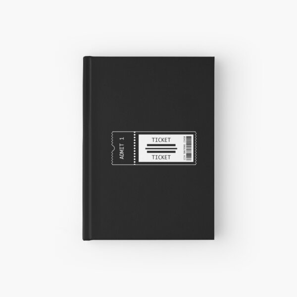 Concert Tickets Hardcover Journal