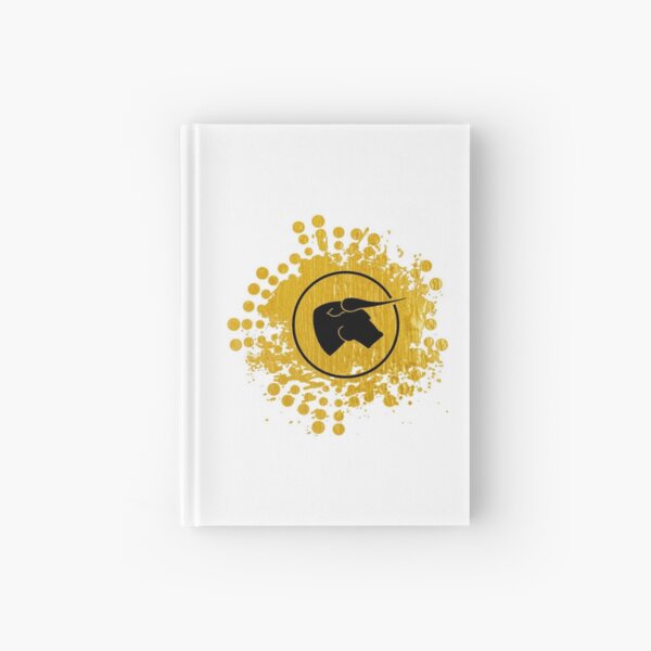 Black Bull - Black on Gold on White Hardcover Journal