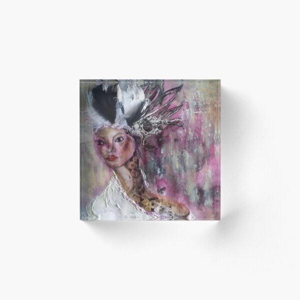Live For The Moments You Cannot Put Into Words Acrylic Block