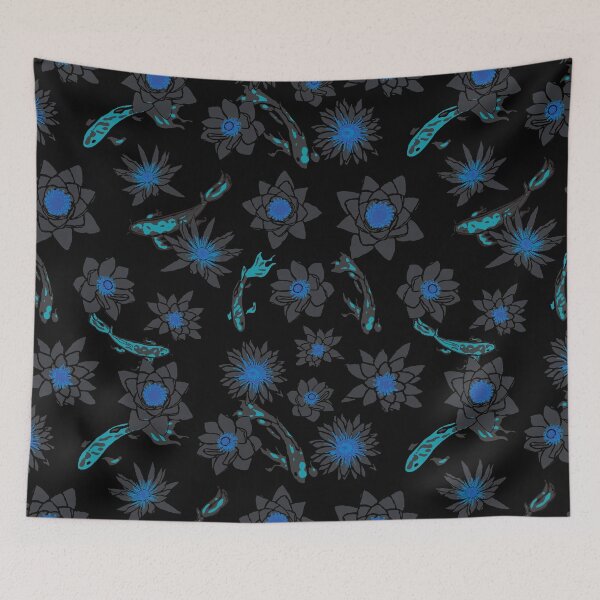 Item preview, The Koi Give Off A Romantic Glow - fish neon pattern designed and sold by infinitygrafix.