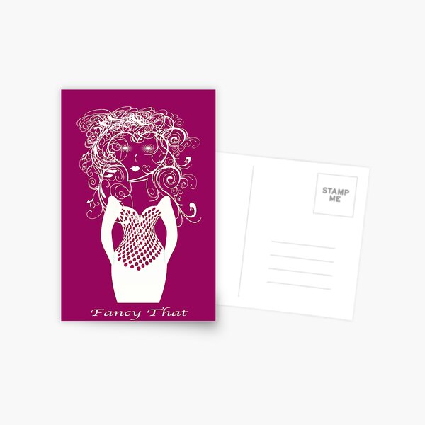 Fancy That (In white) Postcard