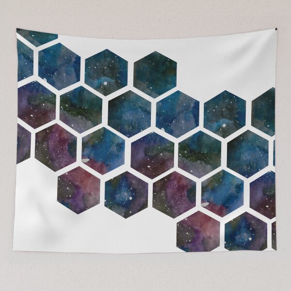 Item preview, Galaxy Hexagons  designed and sold by Hodgepodge Bricolage.