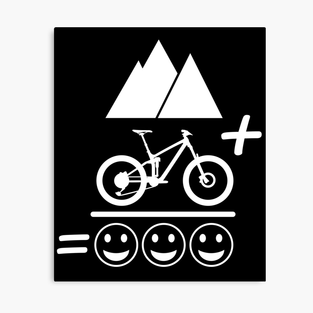Mountains Biking Lover Mountains + Bike = Happiness Perfect Gift For Mountain  Bikers  Photographic Print For Sale By Chriswilson111 | Redbubble