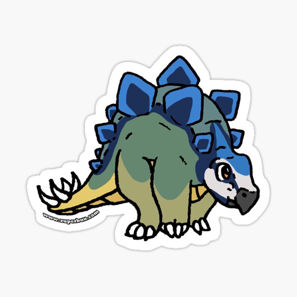 Steve the Stegosaurus Sticker Sticker