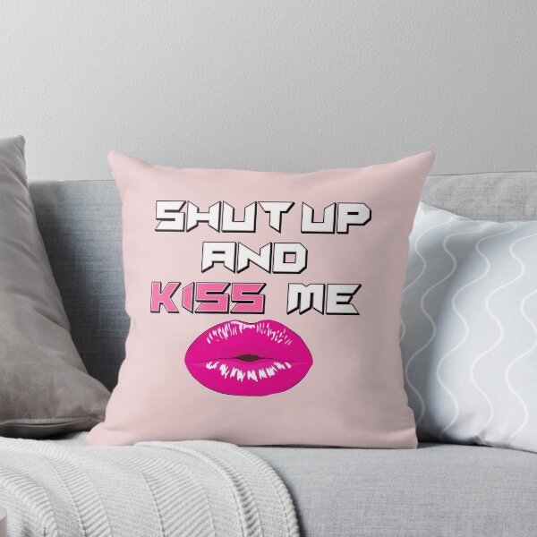 Item preview, Shut up and Kiss me! Funny design, Lit, hilarious, Pink lips designed and sold by Brigianna.