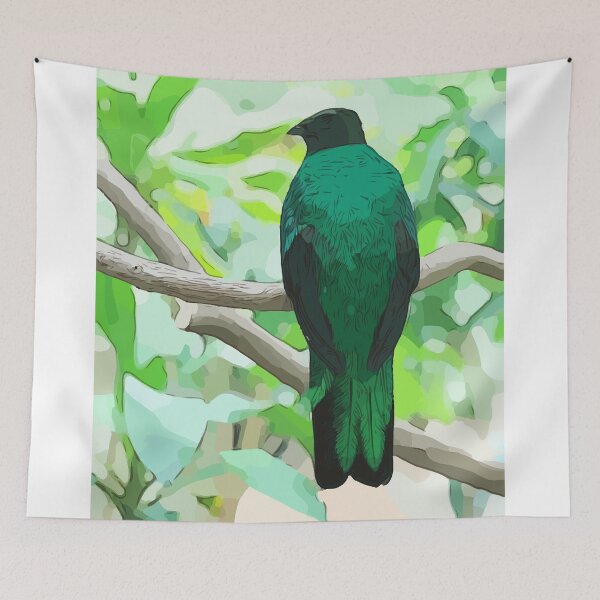 Item preview, Emerald Green Bird in Nature designed and sold by hoganburleigh.