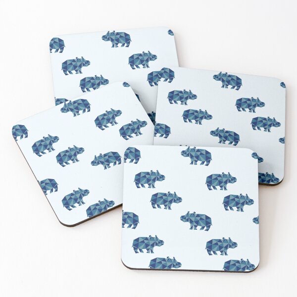 Item preview, Geometric Hippo designed and sold by Hodgepodge Bricolage.