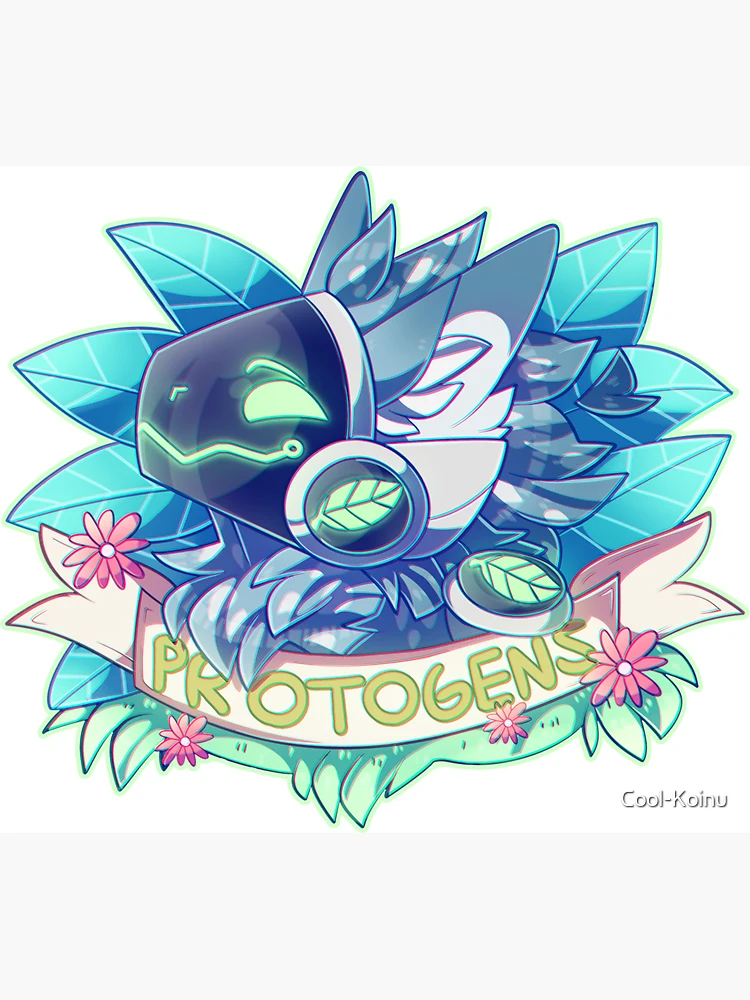 Doodle Love Protogens <3 Magnet for Sale by Fursumi