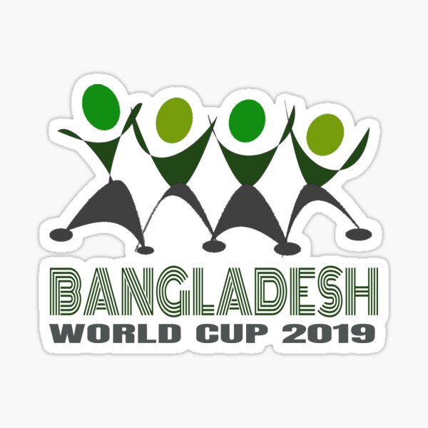 Bangladesh Cricket Supporter Sticker