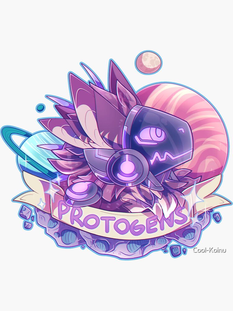 Doodle Love Protogens <3 Magnet for Sale by Fursumi