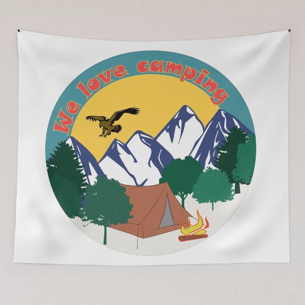 Item preview, We love camping designed and sold by Milena-.