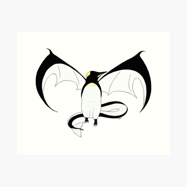 The Penguin-Dragon (First evolution) Art Print