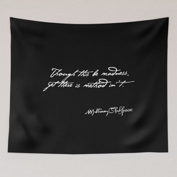 Item preview, Hamlet Method in Madness Quote (Light Version) designed and sold by Styled Vintage.