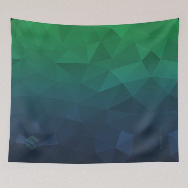 Item preview, Abstract Triangular Design (Green - Blue) designed and sold by SoloSalsero.
