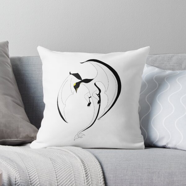 The Penguin-Dragon (Second evolution) Throw Pillow