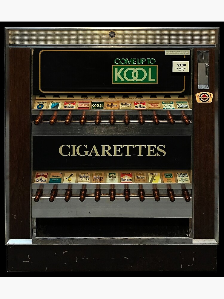 Cigarette Vending Machine - Come up to Kook Photographic Print