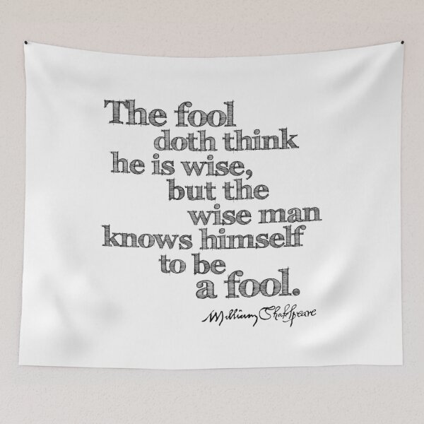 Item preview, As You Like It Wise Man Quote designed and sold by Styled Vintage.