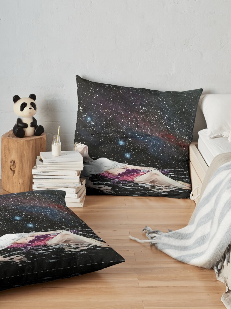 Alternate view of drifting Floor Pillow