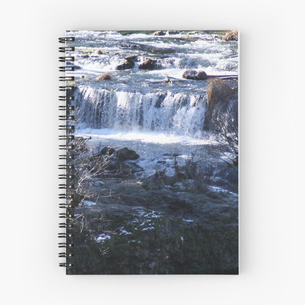 Item preview, Snowy Brook in White, Brown and Blue designed and sold by LemonsandInk.