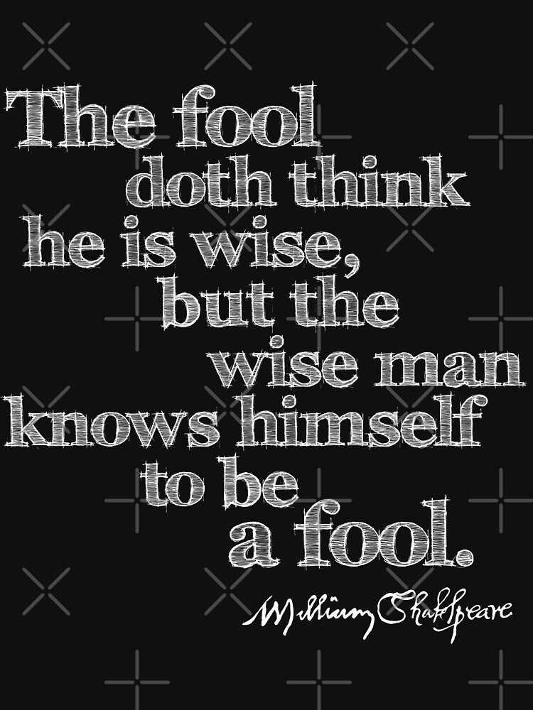 Thumbnail 7 of 7, Essential T-Shirt, As You Like It Wise Man Quote (Light Version) designed and sold by Styled Vintage.