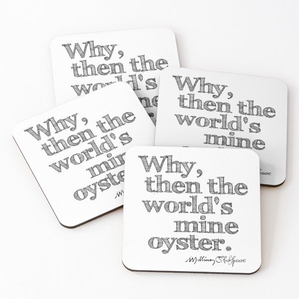 Item preview, As You Like It World's My Oyster Shakespeare Quote designed and sold by Styled Vintage.