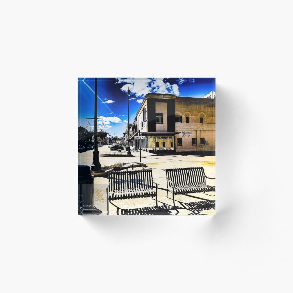 1185 Central Ave Benches Acrylic Block